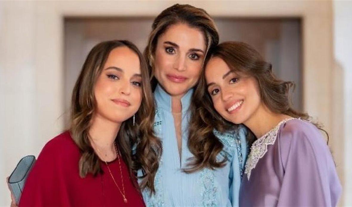 الملكة رانيا والأميرتان