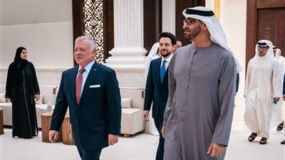 الشيخ محمد بن زايد والعاهل الأردني يبحثان أوضاع الشرق الأوسط
