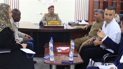 قائد المنطقة العسكرية الثانية يلتقي بفريق الأمن والسلامة بالأمم المتحدة