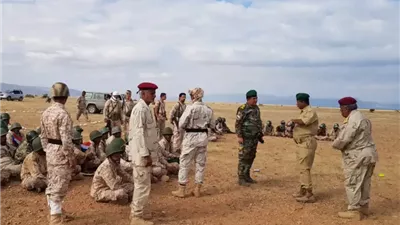 قيادة اللواء الأول مشاة بحري بسقطرى تنفذ برنامج الرماية الحية