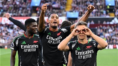 آرسنال يتغلب على مستضيفه أستون فيلا بهدفين دون مقابل 