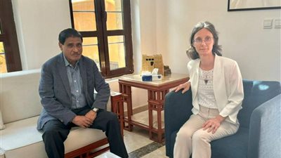 البحسني يبحث مع السفيرة الفرنسية تطورات الأوضاع الوطنية والإقليمية