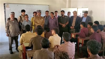 رئيس انتقالي أبين يتفقد سير العملية التعليمية في عدد من مدارس رُصُد 