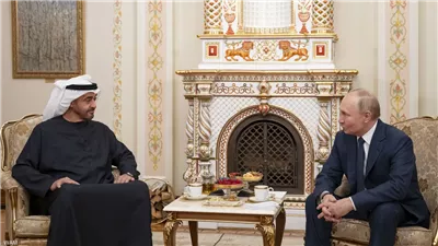 رئيس دولة الإمارات الشيخ محمد بن زايد يبحث مع بوتين في موسكو أوضاع منطقة الشرق الأوسط