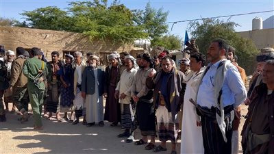 فريق التواصل السياسي يطلع على أوضاع مركز شرطة عين بشبوة