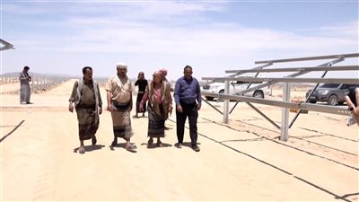 الوكيل الكربي يشيد بمشروع الطاقة الشمسية في محافظة شبوة 