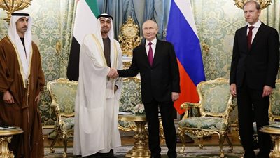 رئيسا الإمارات وروسيا يبحثان الاستقرار الإقليمي والعالمي