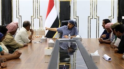 محافظ حضرموت يلتقي مقادمة سيبان ويثمن دورهم في وحدة الكلمة