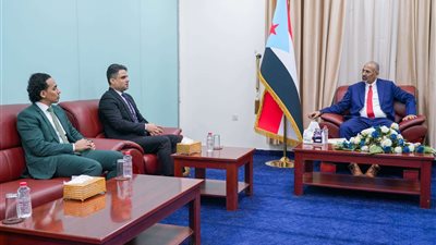 الرئيس الزُبيدي يلتقي في عدن نائب وزير الإعلام والثقافة والسياحة ويؤكد دعمه لتطوير العمل الإعلامي والثقافي والسياحي