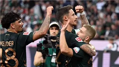 الدوري الألماني.. مونشنغلادباخ يسقط أمام بريمن برباعية