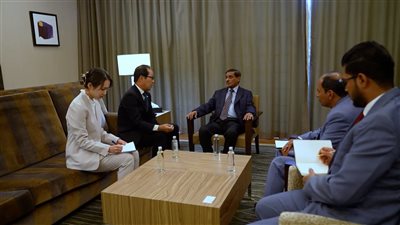 النائب البحسني يبحث مع السفير الياباني تعزيز التعاون الثنائي ودعم جهود السلام والتنمية