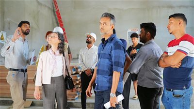 وفد فرنسي يزور مشروع ترميم سينما برافين 