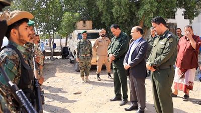 افتتاح مشروع تأهيل قسم شرطة بئر فضل في مديرية دار سعد بعدن