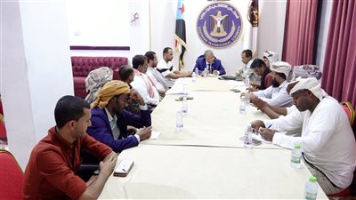 تنفيذية انتقالي المهرة تبحث تعزيز العمل المؤسسي والخدمي وتعزيز الرقابة  