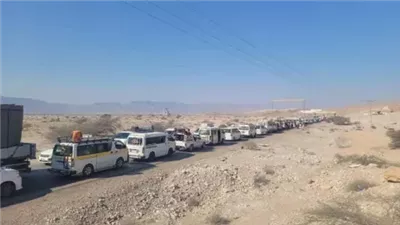 المنطقة العسكرية الأولى توقف مئات الحافلات في محاولة يائسة لإعاقة احتفالات 30 نوفمبر بسيئون