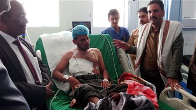 الجبواني وبن لسود يتفقدان جرحى القوات الجنوبية في مستشفى بن زايد بعتق 