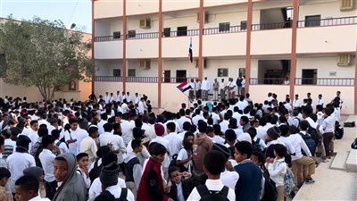 مدرسة التعاون للبنين بسيئون تنظم فعالية احتفاءً بتحرير الوادي والصحراء