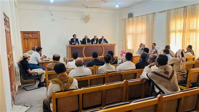 الكثيري وباعوم يتفقدان سير العمل في المجمع القضائي بسيئون