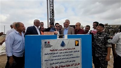 تركي وبن عفرار يضعان حجر أساس لمشروع حفر آبار جوفية في حقل مغرس ناجي بلحج  